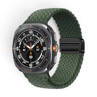 Bracelet Loom nylon tressé pour Samsung Galaxy Watch Ultra - Clipz-it