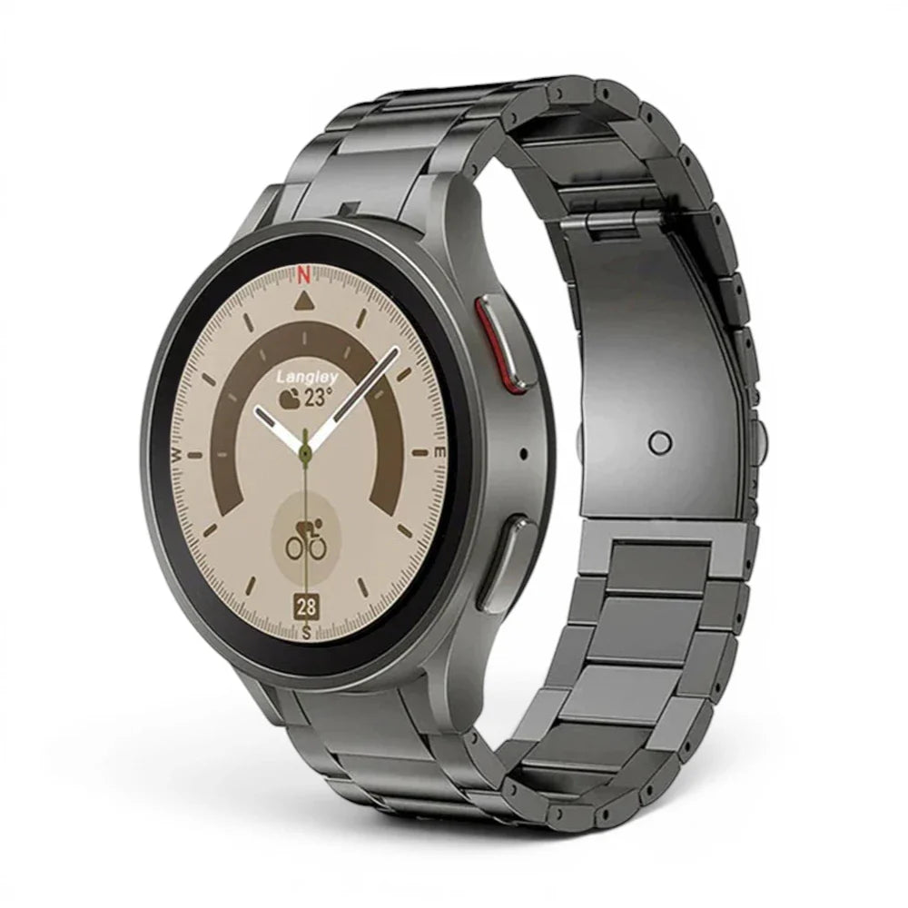 Bracelet Onyx titane pour Samsung Galaxy Watch - Clipz-it