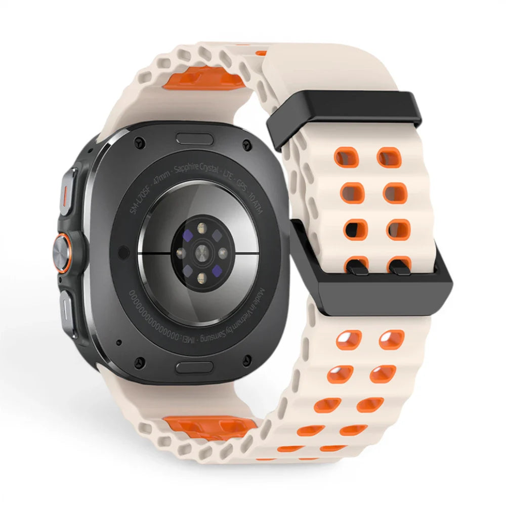 Bracelet Reef silicone marin pour Samsung Galaxy Watch Ultra - Clipz-it