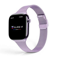 Bracelet Stella milanais couleur Mauve pour Apple Watch - Clipz-it