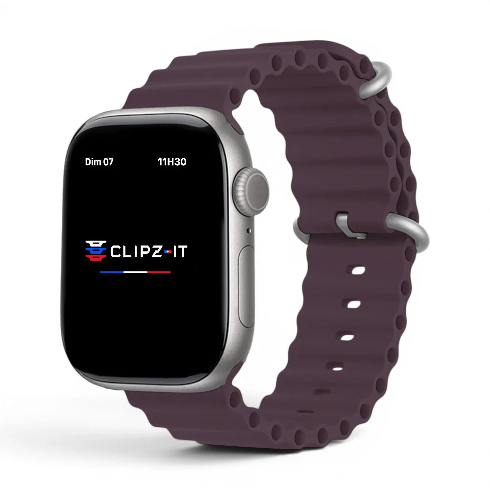 Bracelet Swim silicone couleur Baie pour Apple Watch - Clipz-it