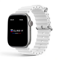 Bracelet Swim silicone couleur Blanc pour Apple Watch - Clipz-it