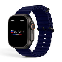 Bracelet Swim silicone couleur Bleu nuit pour Apple Watch - Clipz-it