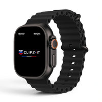 Bracelet Swim silicone couleur Noir pour Apple Watch - Clipz-it