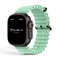 Bracelet Swim silicone couleur Pistache pour Apple Watch - Clipz-it