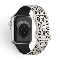 Bracelet Tigre Silicone imprimé vue arrière pour Apple Watch - Clipz-it