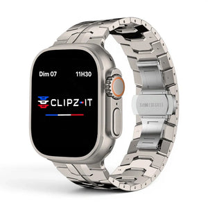 Bracelet Titan Titane couleur Titane pour Apple Watch - Clipz-it