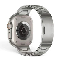 Bracelet Warden acier inoxydable vue arrière pour Apple Watch - Clipz-it