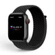 Bracelet Woven nylon tressé couleur Noir pour Apple Watch - Clipz-it