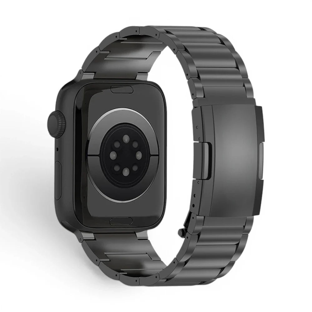 Bracelet Zenith titane maillons vue arrière pour Apple Watch - Clipz-it
