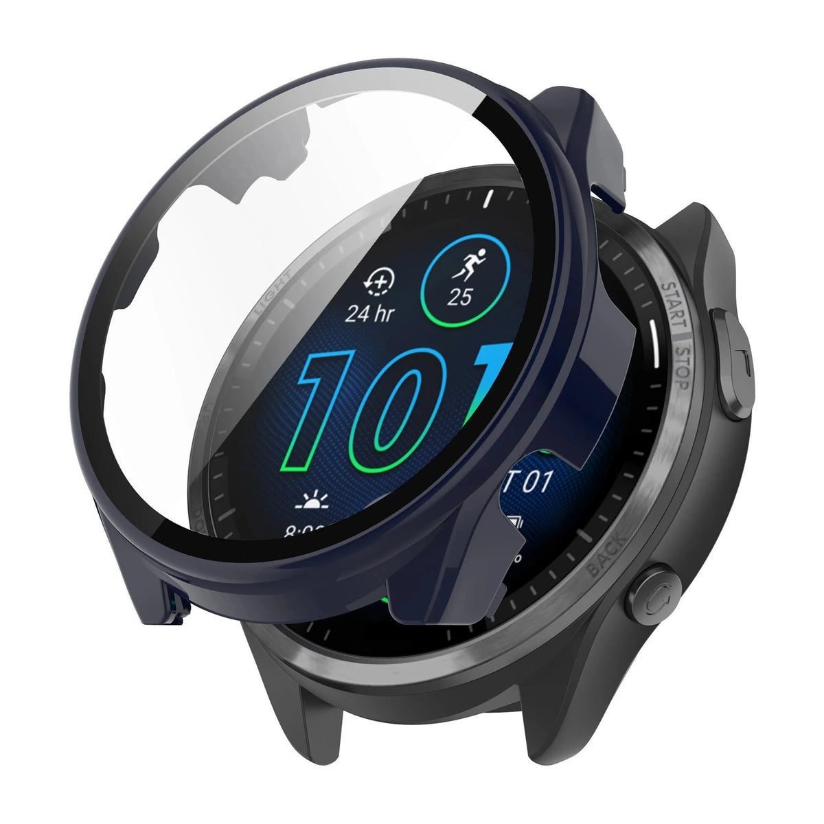 Capa Stratos azul-tinta - Garmin Forerunner 965 | Clipz-it