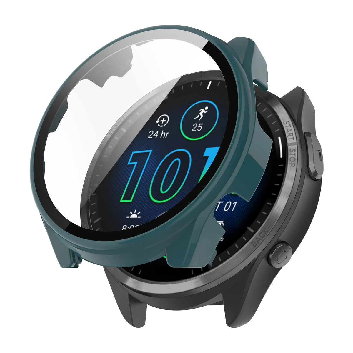 Capa Stratos verde-abeto - Garmin Forerunner 965 | Clipz-it