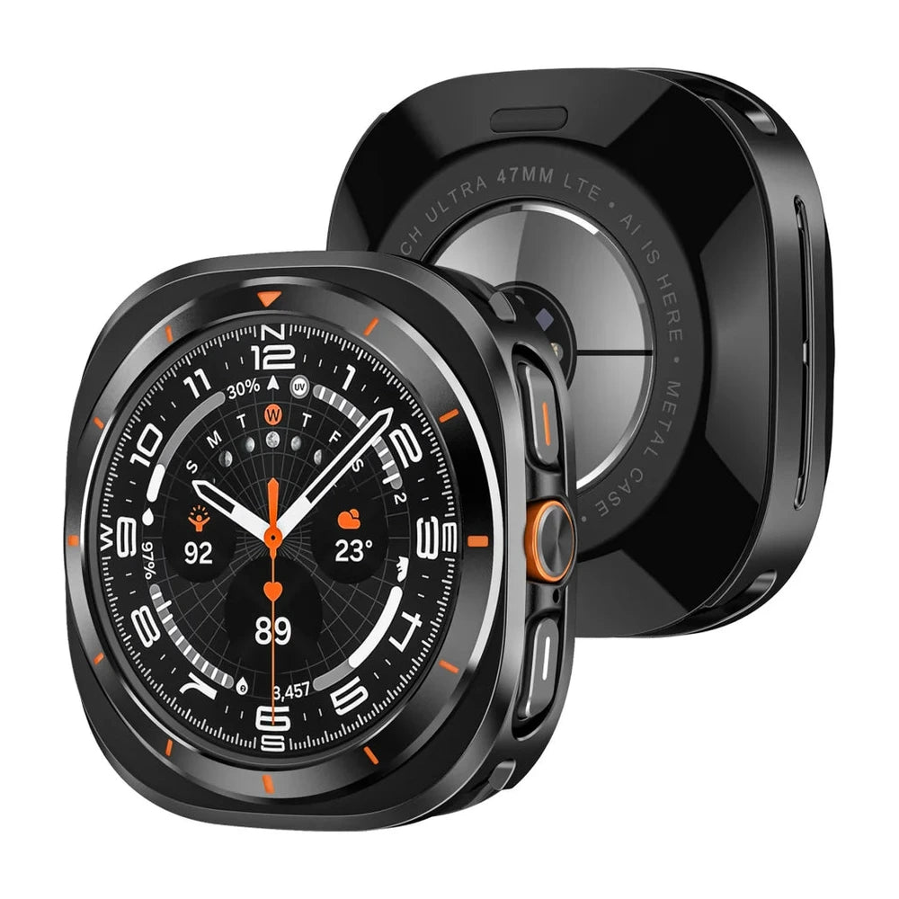 Citadel alumiiniumist kaitseümbris, must - Samsung Galaxy Watch Ultra | Clipz-it