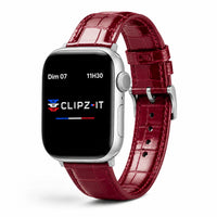 Majesté | Bracelet cuir de crocodile pour Apple Watch