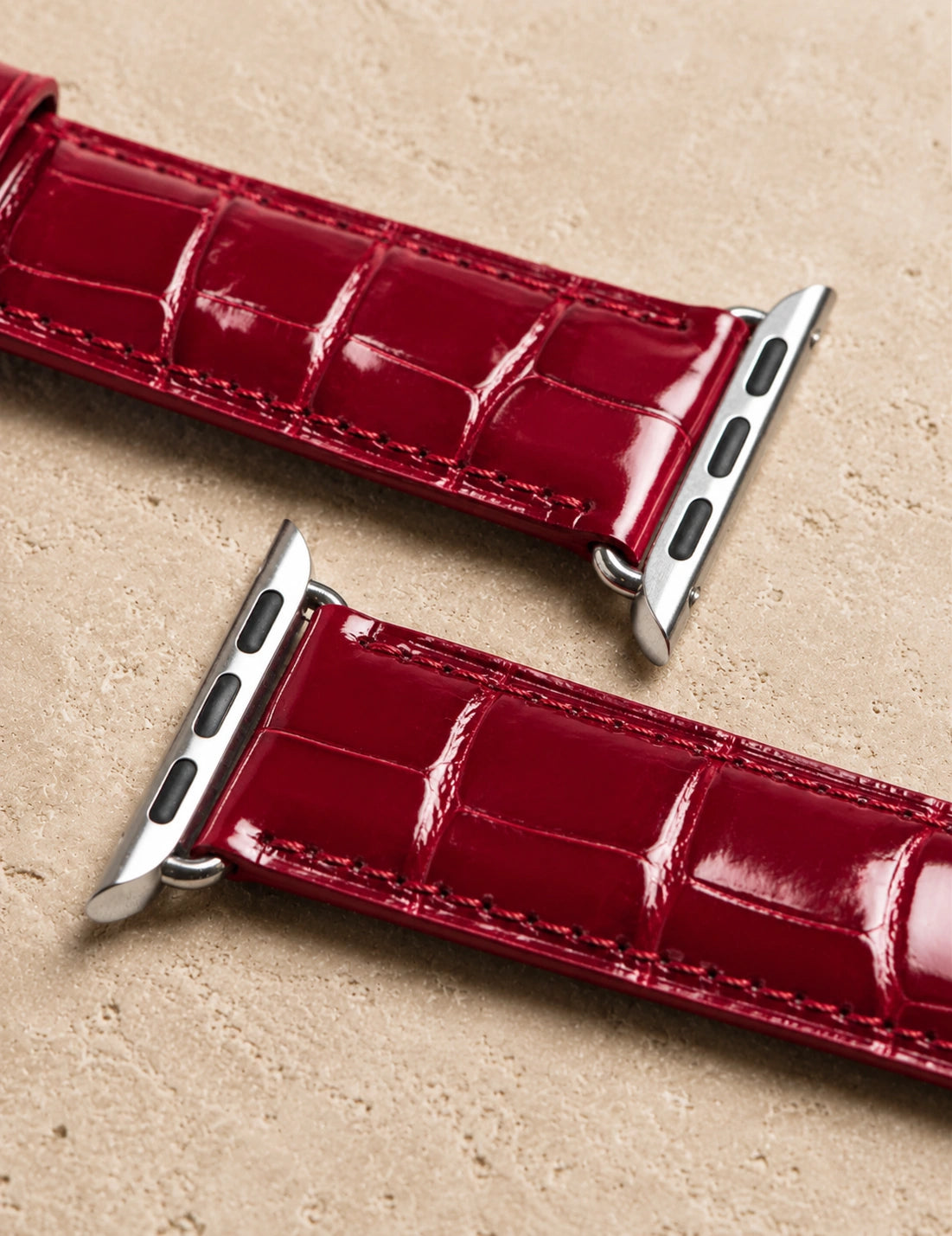 Majesté | Bracelet cuir de crocodile pour Apple Watch