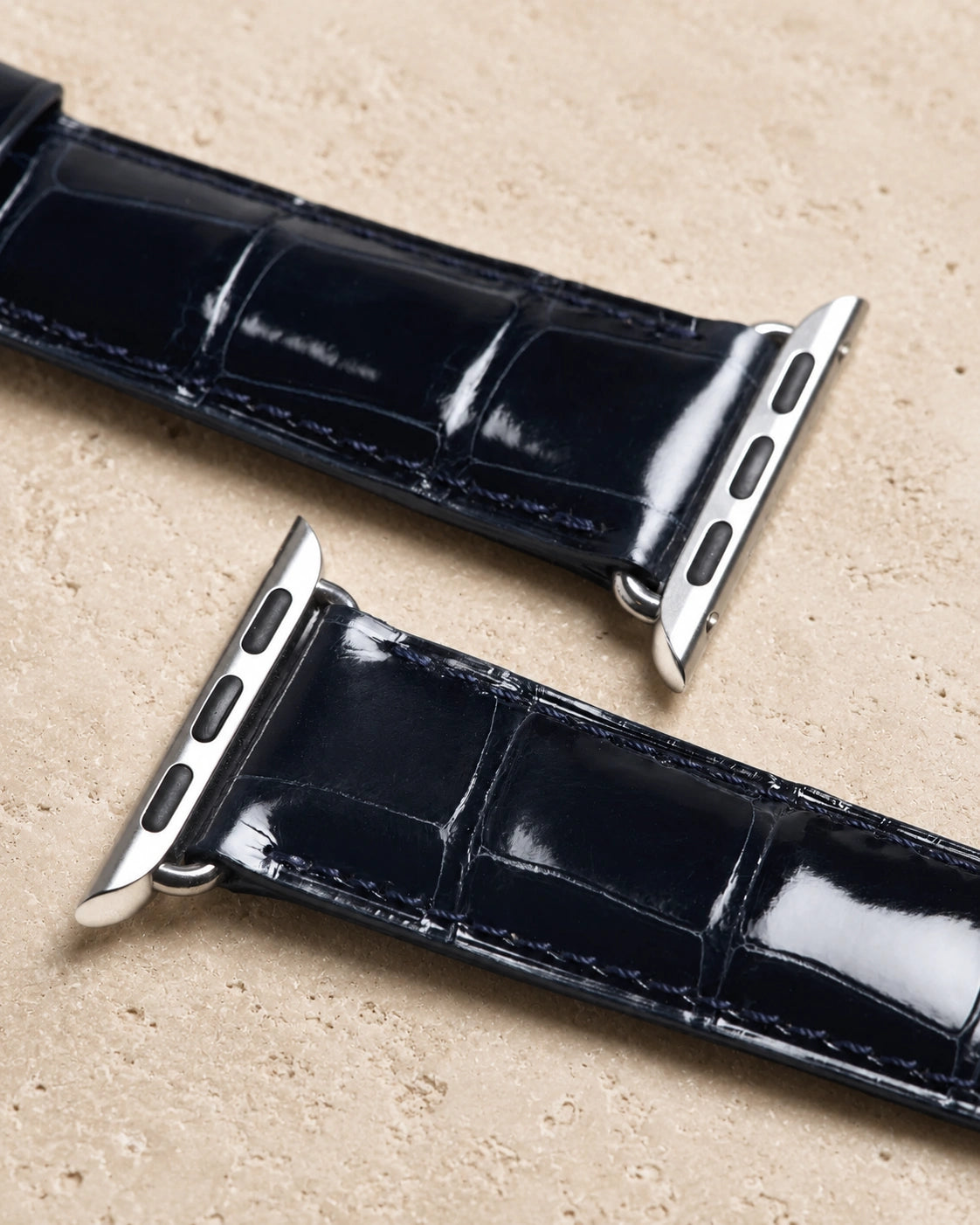 Majesté | Bracelet cuir de crocodile pour Apple Watch